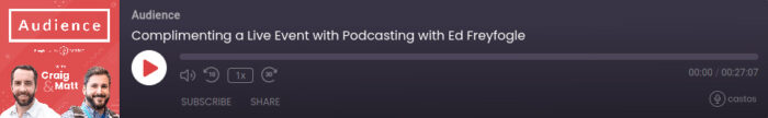 Castos Podcast Player